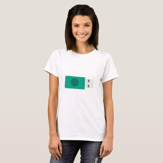 USBメモリスティック Tシャツ (正面フル)