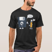 USB Floppy Disk I Am Your Father T Funny Nerd Geek Tシャツ (正面)