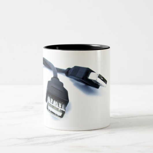 usb nerd mug ツートーンマグカップ (中央)