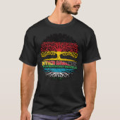 Usbekistan Usbekisch Deutschland Baum Tシャツ (正面)