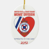 USCGのお母さんの部の楕円形のオーナメント2012年 セラミックオーナメント (正面)