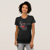 USCGの妻の花柄の渦巻 Tシャツ (正面フル)