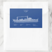 USCGカッターイカルスwpc-110 - ABD 長方形シール (バッグ)