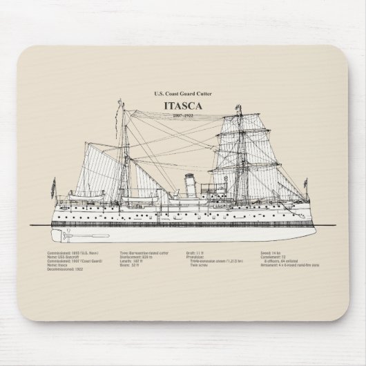 USCGカッターイタスカ – SBD マウスパッド (正面)