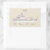 USCGカッターウィローwlb-202 - SBD 長方形シール (バッグ)