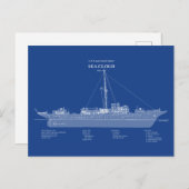 USCGカッターシークラウドwpg-284 - ABD ポストカード (正面/裏面)