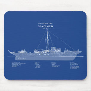 USCGカッターシークラウドwpg-284 - ABD マウスパッド