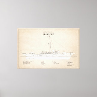 USCGカッターシークラウドwpg-284 - SBD キャンバスプリント