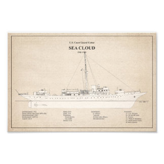 USCGカッターシークラウドwpg-284 - SBD フォトプリント