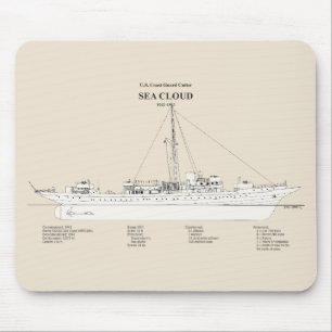 USCGカッターシークラウドwpg-284 - SBD マウスパッド
