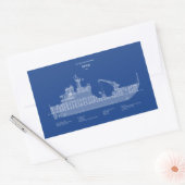 USCGカッタースパーwlb-206 - ABD 長方形シール (封筒)