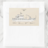 USCGカッタースパーwlb-206 - SBD 長方形シール (バッグ)