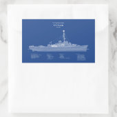 USCGカッタースペンサーwpg-36 - ABD 長方形シール (バッグ)