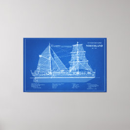 USCGカッターノースランドwpg-49 - ABD キャンバスプリント