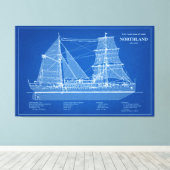 USCGカッターノースランドwpg-49 - ABD キャンバスプリント (インサイチュ (ウッドフロア))