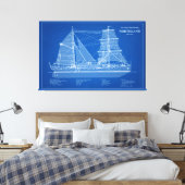 USCGカッターノースランドwpg-49 - ABD キャンバスプリント (インサイチュ (寝室))