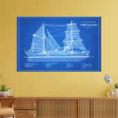 USCGカッターノースランドwpg-49 - ABD キャンバスプリント (インサイチュ (リビング))