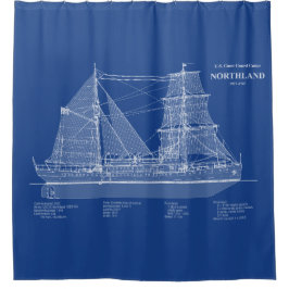 USCGカッターノースランドwpg-49 - ABD シャワーカーテン