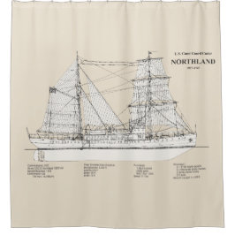 USCGカッターノースランドwpg-49 - SBD シャワーカーテン