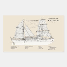 USCGカッターノースランドwpg-49 - SBD 長方形シール
