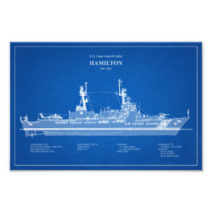 USCGカッターハミルトンホエック–715 - ABD フォトプリント