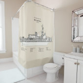 USCGカッターポーラーシーワッブ–11 - SBD シャワーカーテン (インサイチュ)