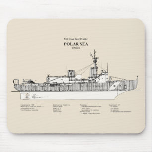 USCGカッターポーラーシーワッブ–11 - SBD マウスパッド