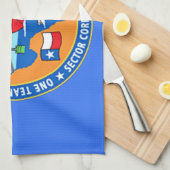 USCGステーションコーパスクリスティテキサス州 キッチンタオル (四つ折り)