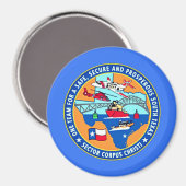 USCGステーションコーパスクリスティテキサス州 マグネット (正面/裏面)