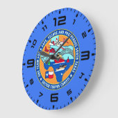 USCGステーションコーパスクリスティテキサス州 ラージ壁時計 (傾斜)