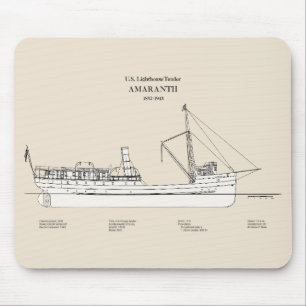 USCGライトハウステンダーアマランス – SBD マウスパッド