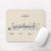 USCGライトハウステンダーゴールデンロッド – SBD マウスパッド (マウス)