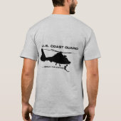 USCGレスキュー泳ぐ人 Tシャツ (裏面)