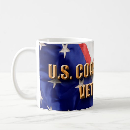 USCG退役軍人MUG コーヒーマグカップ (左)