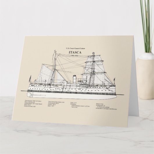 USCG カッター・イタスカ - SBD サンキューカード (正面)