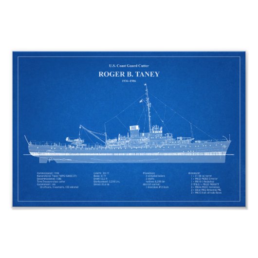 USCG ロジャー・B・トーニー WHEC-37 – アメリカ フォトプリント            (正面)
