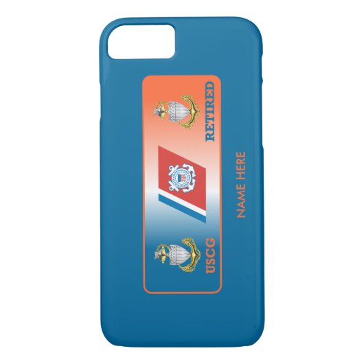 USCG 退職した SCPOシールドカスタムiPhone 7ケース Case-Mate iPhoneケース (裏面)