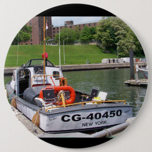 USCG 40の足の実用的なボート大きい# 40450 缶バッジ