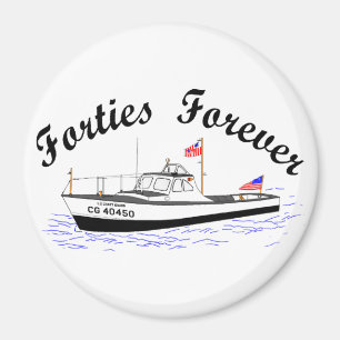 USCG 40足の実用的なボートの大きい# 40450切り貼り芸術 マグネット