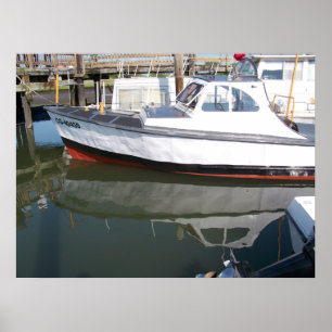 USCG 40足ユーティリティボートラージ# 40450サイドビュー ポスター