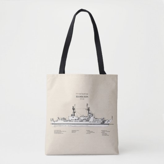 USCG Cutter Hamilton whec-715 - SBD トートバッグ (正面)