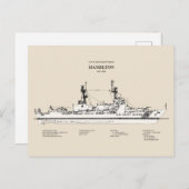 USCG Cutter Hamilton whec-715 - SBD ポストカード (正面/裏面)