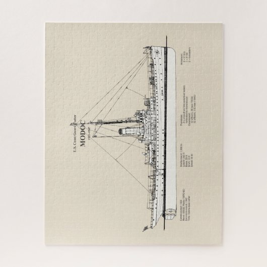 USCG Cutter Modoc wpg-46 - SBD ジグソーパズル (縦)