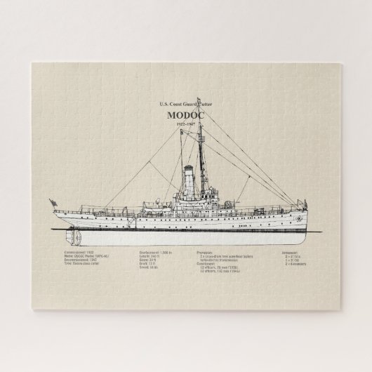 USCG Cutter Modoc wpg-46 - SBD ジグソーパズル (横)