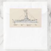 USCG Cutter Modoc wpg-46 - SBD 長方形シール (バッグ)