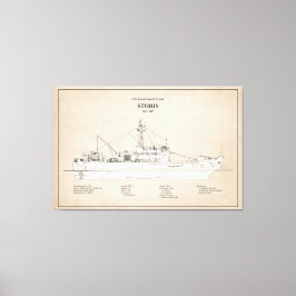 USCG Cutter Storis wmec-38 - SBD キャンバスプリント