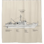 USCG Cutter Storis wmec-38 - SBD シャワーカーテン (正面)