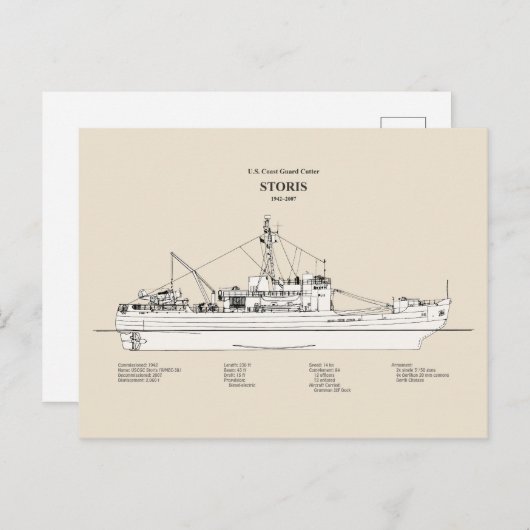 USCG Cutter Storis wmec-38 - SBD ポストカード (正面/裏面)