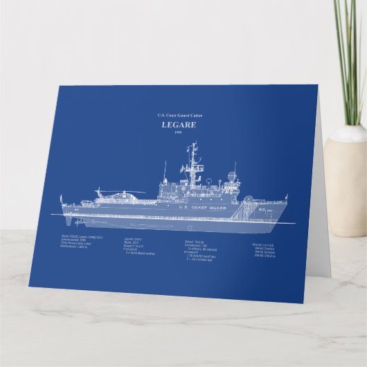 USCG Legare wmec-912 - ABD サンキューカード (正面)