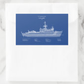 USCG Legare wmec-912 - ABD 長方形シール (バッグ)